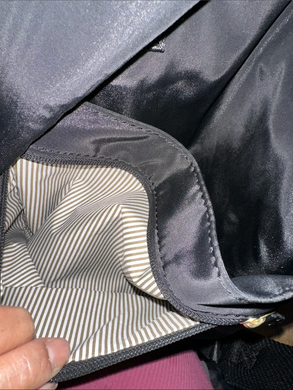 Black Nylon Tote Backpack
